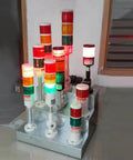 Industrial Signal Light Column LED Alarm Tower Light Indicator With Red And Green LEDs 90dB Audible Warning 24V AC 3W Power