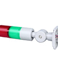 Industrial LED Signal Tower Light with Buzzer 2 Layer Stack Lights Andon Lights Rotatable Base 12V