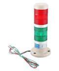 Industrial Signal Light Tower LED 24V DC Red And Green Steady Light LTP502T, high visibility for machinery and alarms, side view