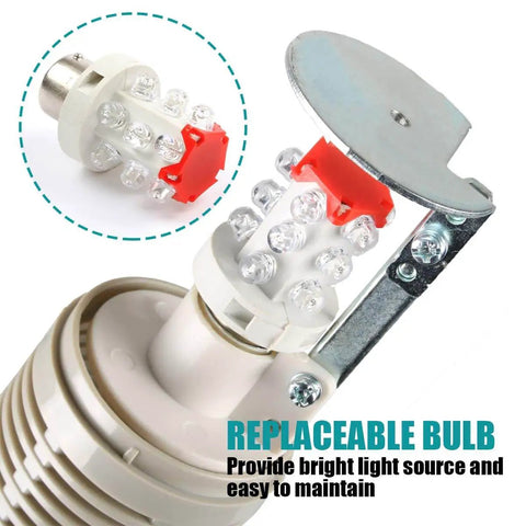 Industrial Red LED Signal Tower Light 1 Layer Stack With 15 Beads Per Layer bulb section and replaceable feature