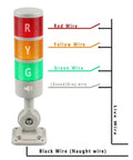Ultra Bright Industrial Led Signal Tower Light With Rotatable Base Andon Lamps Two Tier Stack Lamps No Fuss Switchable Steady Or Flashing Modes 12V 24V DC Built In 90dB Buzzer Long Lasting 100000 Hour LED Life Durable Luban wiring diagram