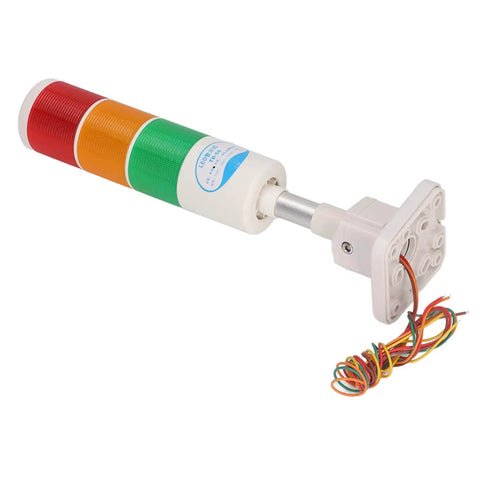 LED Stack Tower Lights 12V Industrial Signal Warning Lamp with aluminum alloy base, multi-color layers for CNC machines.