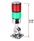 Industrial 110V To 220V LED Stack Tower Lights With Buzzer Andon Signal Tower 2 Layer Column Indicator Lamp
