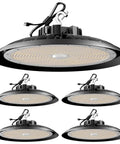 Ultra Bright LED Warehouse High Bay Light 300W UFO Shop Light 45000 Lumens, 100-277V, 80 Percent Energy Saving, front view