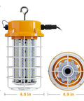Bright 100W LED Work Light With 15000 Lumens Of Daylight 5000K Hook Mount Portable And Linkable Durable Job Site Lighting