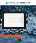 Heavy Duty Dual Head LED Work Light With Telescoping Tripod Up To 6 Ft Tall, 100W High Output, 10,000 Lumen Total, IP65 Waterproof