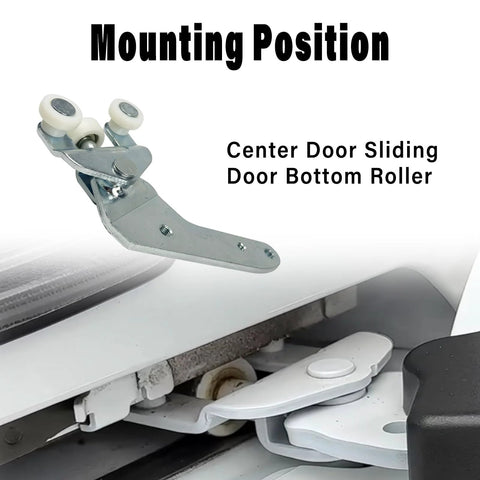 Left Driver Side Sienna Sliding Door Roller Hinge Compatible With 2010-2021 Toyota Sienna Center Power Door Roller Assembly Replacement 68360-08031 Installed