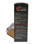 Box of Lens Cleaning Towelettes Anti Fog Anti Static For Safety Eyewear 100 Wipes, side view with instructions visible