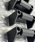 Close-up of Heavy Duty Level Holder And Bracket Storage Rack 4 Pack Universal Wall Mount for Rulers and Tools, durable plastic.