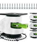 Four Pack Leveling Casters With Ratchet Handle, Heavy Duty Adjustable Wheel Sets, Total Capacity 2200 Lbs, 360 Degree Swivel Castors