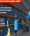 Lever Action Barrel Pump in warehouse, 5 to 55 Gallon Drum Pump, Perfect for Transferring Motor Oil, Water, Corrosive Liquids