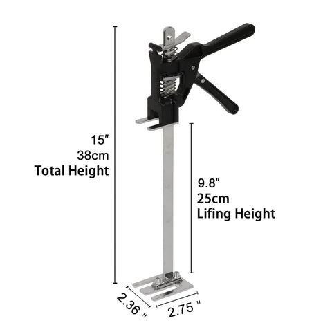 ✝️ 2 Pack Labor Saving Arm Jack, 15 inch Lever Arm Lifter Hand Tool Jacks, Effort Elevator for Installing Doors Windows Cabinet