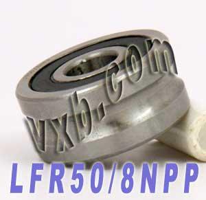 LFR50/8NPP 8mm ID x 6mm U Groove Track Roller Bearing Track Bearings - VXB Ball Bearings