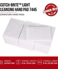 Stack of Light Cleansing Hand Pad 6x9 Mild Abrasive For Metal Vinyl Porcelain Pack Of 20