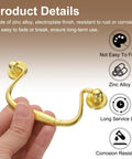 Hand holding Bail Drawer Pull Handles 4 Pack 4 Inch Length 81mm Hole Centers Zinc Alloy Electroplated Light Gold Finish Rust Resistant