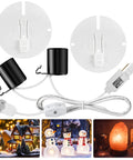 Easy Install Blow Mold Light Kit Replacement For Indoor Outdoor Decor E27 E26 Single Light Cord Kit with fuse plugs shown with decor