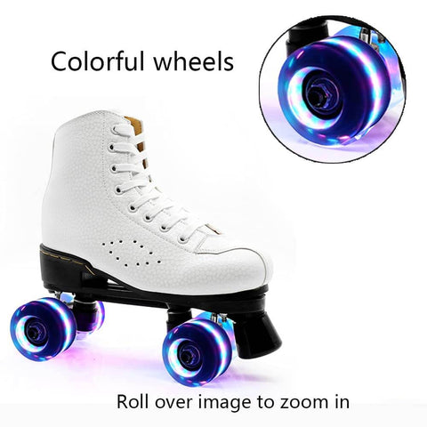 Light Up Roller Skate Wheels 8 Pack With 78A Hardness And Premium ABEC-9 Bearings For Outdoor And Indoor Quad Skates
