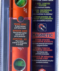 Savage Lightning Aluminum Torpedo Magnetic Illuminated Level Nine Inch With BrightView Readability And Three Vials For Accurate Leveling
