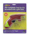 Quick Fix Incandescent Christmas Holiday Light Set Repair Tool package with red repair tool and product information