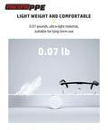 2 Pack Anti Fog Safety Glasses For Men And Women With ANSI Z87 UV Protection shown with 0.07 lb weight comparison