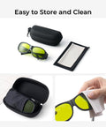 Lightweight 50g Laser Safety Glasses For F1 F1 Ultra S1 M1 D1 Pro And D1 Lasers with cleaning cloth and storage case