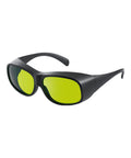 Lightweight 50g Laser Safety Glasses For F1 F1 Ultra S1 M1 D1 Pro And D1 Lasers with yellow lenses and black frame
