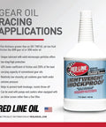 Red Line Race-Grade Lightweight Shockproof Gear Oil 58404, 1 quart bottle, for cold weather shifting, exceeds SAE 75W140 film thickness.
