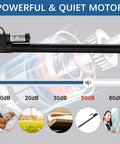 6 Inch 6" Stroke Linear Actuator IP65 Waterproof Heavy Duty 12V 3000N/660lbs Maximum Lift with Mounting Brackets