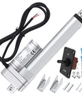 Linear Actuator 12V with Controller 6" 3000N/660lbs Stroke Electric Actuator 5mm/s Motion Actuator with switch and accessories