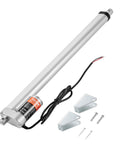 Heavy Duty 12V 18 Inch Linear Actuator With 330 Lb Load, 0.19 Inches Per Second Travel, IP54 Protection, Includes Mounting Bracket