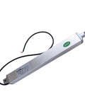 Beefy 6 inch stroke 12V linear actuator with limit switch by SOViK, 55 lbs lift capacity, inline design, IP54 rated, shown with mounting bracket
