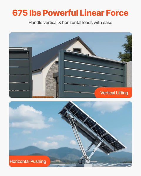 Vertical and horizontal application of All Weather Heavy Duty 12V Linear Actuator With Mounting Bracket VEVOR 40 Inch Stroke