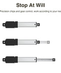 compact aluminum linear actuator with precision gear control