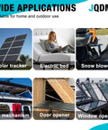 Wide applications of Four Inch High Speed 12V Linear Actuator With 88 Lbs Load Capacity in solar tracker, electric bed, snow blower, lift mechanism, door opener, window opener