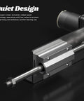 Close-up of DIY Reciprocating Linear Actuator Stroke 2cm-8cm Adjustable Telescopic Motor with Speed Controller 24V 120RPM