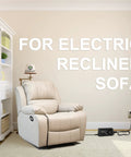 Plug And Play 12V Linear Actuator Controller Kit with recliner in living room setting, ideal for electric sofas.
