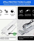 Heavy Duty 12V 200mm Stroke Linear Actuator 1500N For Sofa Bed Lifting System IP54 protection against dust and splashes.
