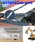 Mini Electric Linear Actuator AWINLI 12V 2 Inch Stroke shown with control switch in various uses.