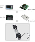 Linear Motion Stage Actuator, CNC Linear Motion Rail Guide with Nema23 Stepper Motor,Slide Rail 1204 Ball Screw Double Optical