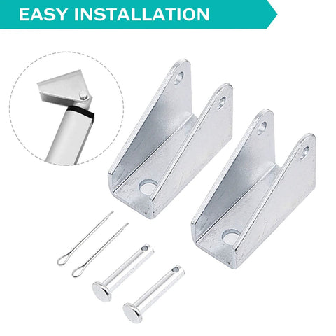 Easy installation kit for Heavy Duty 12V Linear Actuator with 12 Inch Stroke IP54 Waterproof 330 Lbs Thrust, featuring brackets and pins.