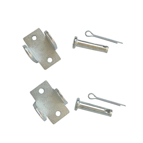 Mounting brackets and pins for 12V linear actuator with limit switch.