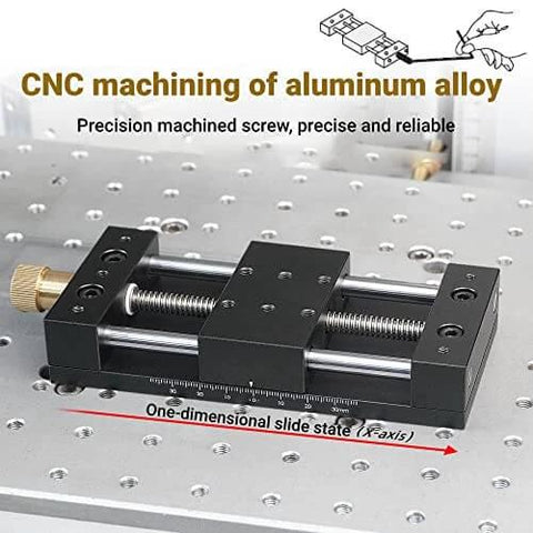 Linear Actuator Manual Sliding Table Stage Kit for 3D Printer CNC Router Aluminum Alloy Rail Guide High Precision Motion Axis