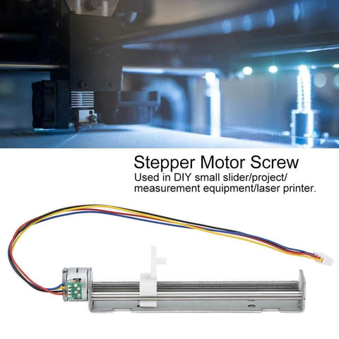 Linear Actuator 2‑Phase 4‑Wire Linear Stepper Motor Screw Slide Table 4‑9V Drive Voltage 18° Step Angle for DIY Engraving Machine Small Measuring Equipment Slider with Linear Nut Slider in use on a project.