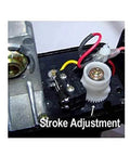 Close-up of stroke adjustment mechanism in Beefed Up Heavy Duty 6 Inch Travel Linear Actuator 12V DC With Adjustable Length 15-21 Inches