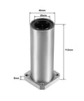 ✝️ Linear Ball Bearings, LMK25LUU 25mm Square Flange Linear Motion Bushing Double Side Rubber Sealed for 25mm CNC Machine