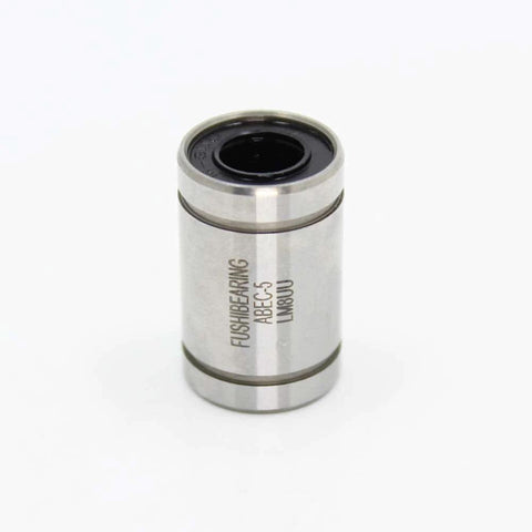 3d printer cnc parts linear bearings set for jgaurora a5/a5s/a1/a3s lm08uu bearing pack of 4pcs, close-up of a single bearing