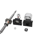 Ball Screw, Linear Guide Ball Screw 20mm Ball Screw SFU2010 Kit 550-1500mm C7 for Parts with Nut +BKBF15+DSG20H+Coupler(1500mm)