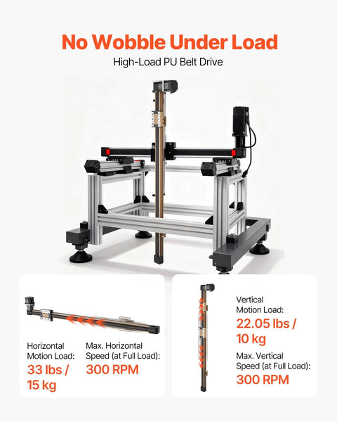 Linear Guide Rail, Belt Drive, CNC Linear Motion Stage Actuator, with Nema34 Stepper Motor, 1300 mm Stroke Work Size