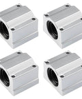 ✝️ Linear Motion Ball Bearing Slide Block, SCS10UU 10mm Pillow Block Closed Linear Bearing Aluminum Bushing, 4-pack shown