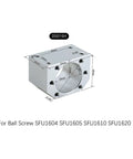 Aluminum nut housing compatible with 1605 Linear Motion CNC Ball Screw with Anti Backlash Nut, Coavoo SFU1605 1000mm.